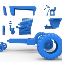 Vintage Pulling tractor Scale 1:25 - Thumbnail 24