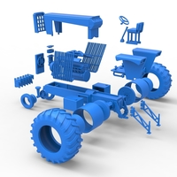 Vintage Pulling tractor Scale 1:25 - Thumbnail 25