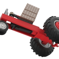 Vintage Pulling tractor Base Scale 1:25 - Thumbnail 3