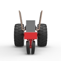 Vintage Pulling tractor Base Scale 1:25 - Thumbnail 6