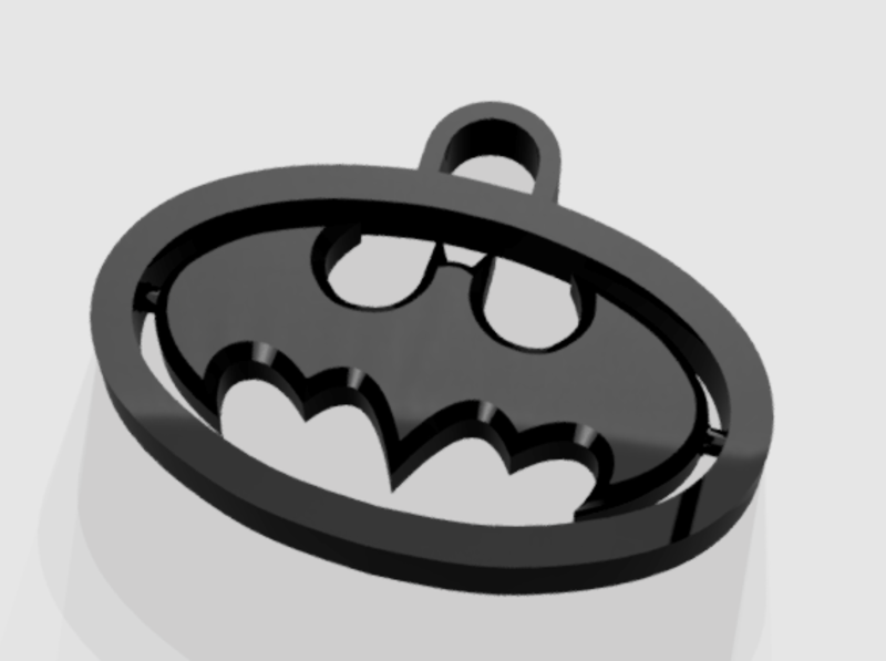 Rotary Batman Keychain