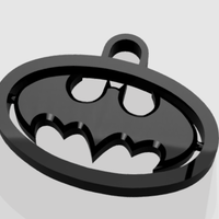 Small Rotary Batman Keychain 3D Printing 58139