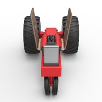 Vintage Pulling tractor Base Scale 1:25 - Thumbnail 7