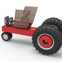 Vintage Pulling tractor Base Scale 1:25 - Thumbnail 11