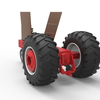 Vintage Pulling tractor Base Scale 1:25 - Thumbnail 12