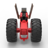 Vintage Pulling tractor Base Scale 1:25 - Thumbnail 14