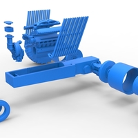 Vintage Pulling tractor Base Scale 1:25 - Thumbnail 15