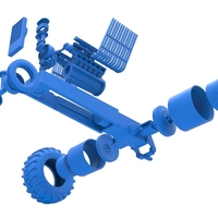 Vintage Pulling tractor Base Scale 1:25 - Thumbnail 17