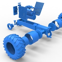 Vintage Pulling tractor Base Scale 1:25 - Thumbnail 21