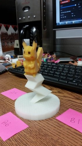Low-Poly Pikachu 3D Print 58141