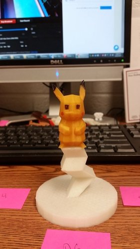 Low-Poly Pikachu 3D Print 58144