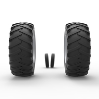 Wheel Set of Vintage Pulling tractor Scale 1:25 - Thumbnail 8