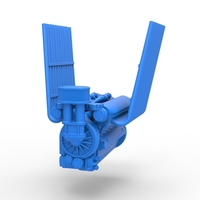 Engine V12 for pulling tractor Version 2 Scale 1:25 - Thumbnail 4