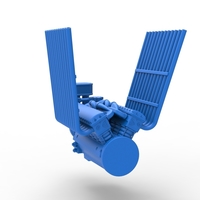 Engine V12 for pulling tractor Version 2 Scale 1:25 - Thumbnail 10