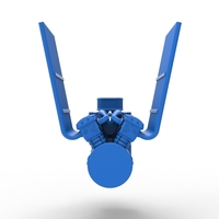 Engine V12 for pulling tractor Version 2 Scale 1:25 - Thumbnail 11