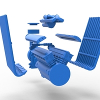 Engine V12 for pulling tractor Version 2 Scale 1:25 - Thumbnail 18