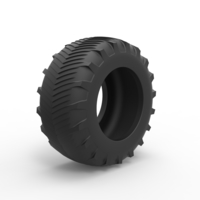 Tire of Vintage Pulling tractor Version 5 Scale 1:25 - Thumbnail 2