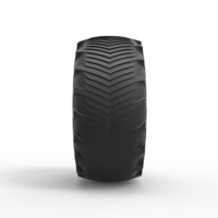 Tire of Vintage Pulling tractor Version 5 Scale 1:25 - Thumbnail 4