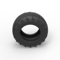 Tire of Vintage Pulling tractor Version 5 Scale 1:25 - Thumbnail 6