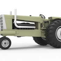 Vintage Pulling tractor Version 2 Scale 1:25 - Thumbnail 2