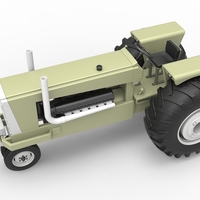 Vintage Pulling tractor Version 2 Scale 1:25 - Thumbnail 4