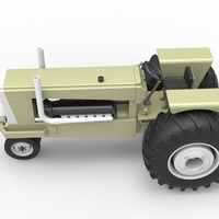 Vintage Pulling tractor Version 2 Scale 1:25 - Thumbnail 10