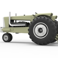 Vintage Pulling tractor Version 2 Scale 1:25 - Thumbnail 13