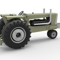 Vintage Pulling tractor Version 2 Scale 1:25 - Thumbnail 17