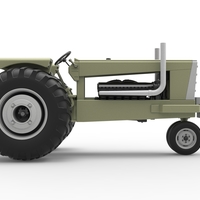 Vintage Pulling tractor Version 2 Scale 1:25 - Thumbnail 18