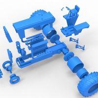 Vintage Pulling tractor Version 2 Scale 1:25 - Thumbnail 21