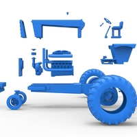 Vintage Pulling tractor Version 2 Scale 1:25 - Thumbnail 23