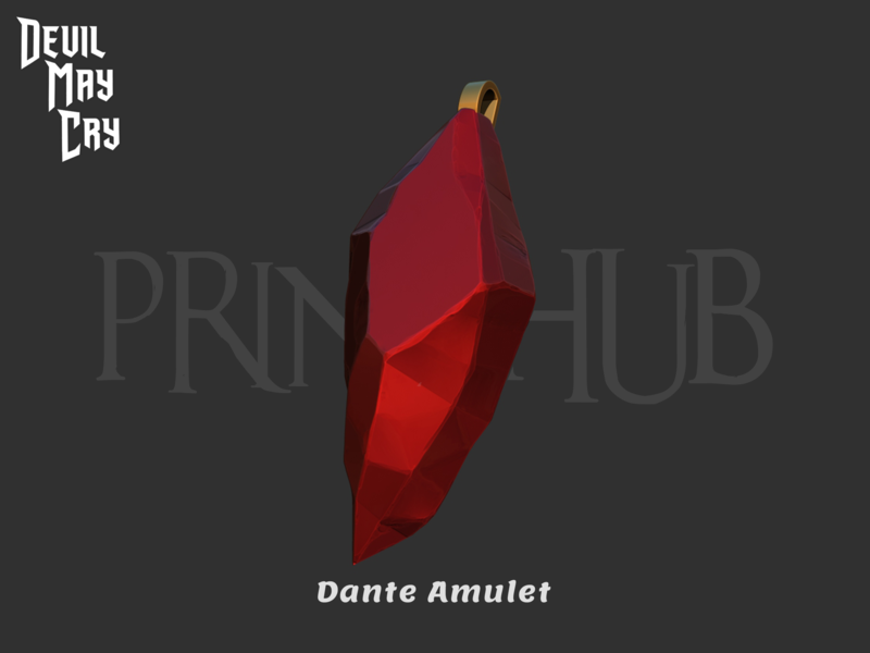 Dante Amulet Necklace Devil may cry Anime 2025 for cosplay stl