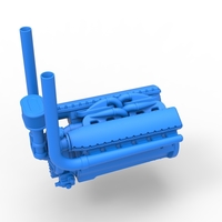 Engine V12 for pulling tractor Version 3 Scale 1:25 - Thumbnail 2