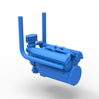 Engine V12 for pulling tractor Version 3 Scale 1:25 - Thumbnail 10