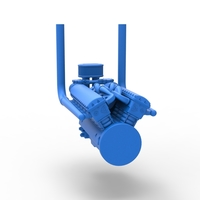 Engine V12 for pulling tractor Version 3 Scale 1:25 - Thumbnail 11