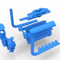 Engine V12 for pulling tractor Version 3 Scale 1:25 - Thumbnail 15