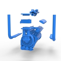 Engine V12 for pulling tractor Version 3 Scale 1:25 - Thumbnail 17