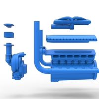 Engine V12 for pulling tractor Version 3 Scale 1:25 - Thumbnail 18