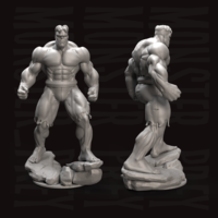 Red Hulk FREE 3D Print model - Thumbnail 3