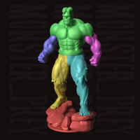 Red Hulk FREE 3D Print model - Thumbnail 4