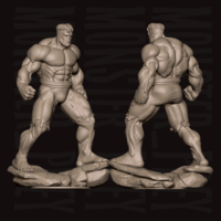 Red Hulk FREE 3D Print model - Thumbnail 6