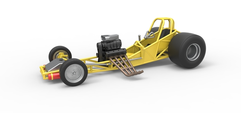 Vintage Funny Car Base Scale 1:25