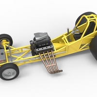 Vintage Funny Car Base Scale 1:25 - Thumbnail 4