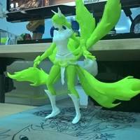 Small The newAhri the Nine-Tailed Fox 3D Printing 58214