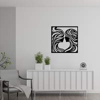 Two Faces in Love Art Wall Decor - Thumbnail 2