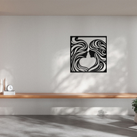 Two Faces in Love Art Wall Decor - Thumbnail 3