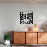 Two Faces in Love Art Wall Decor - Thumbnail 4