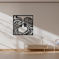 Two Faces in Love Art Wall Decor - Thumbnail 6