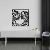 Two Faces in Love Art Wall Decor - Thumbnail 7