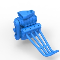 Engine of Vintage Funny Car Scale 1:25 - Thumbnail 2